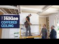 How to Install a Coffered Ceiling | This Old House