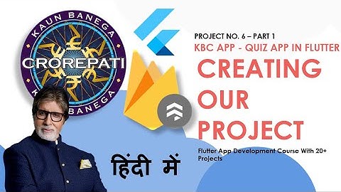 [HINDI] #1 Creating Our Project || Quiz App In Flutter