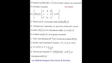 Les structures algébriques:  exercice 1