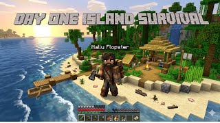 DAY ONE ISLAND SURVIVAL ISLANDCRAFT #minecraft #minecraftgameplay 