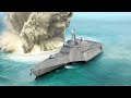 US Testing Its New $400 Million Stealth Ship to its Extreme Limits During Shock Trials