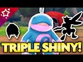 ONE of the BEST SHINIES! SHINY DRIZZLE POLITOED (Triple Shiny Reaction)