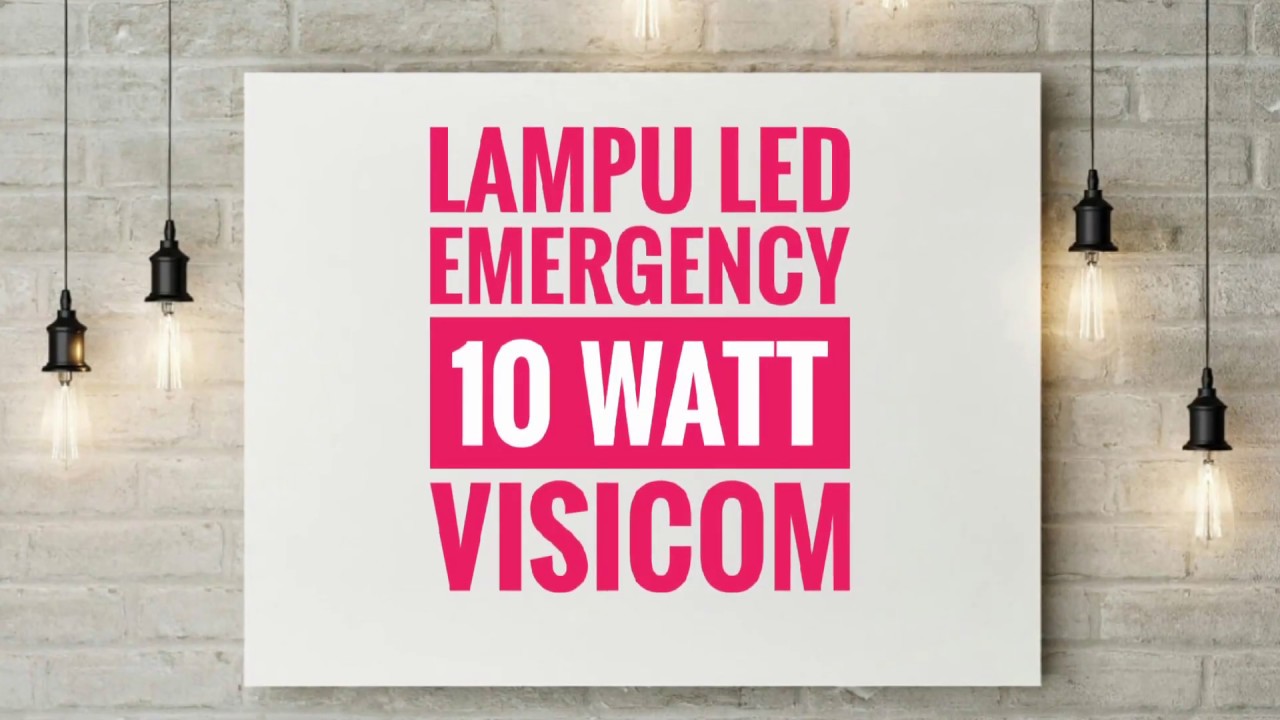 Lampu Led Emergency Ajaib Visicom 10 watt - YouTube