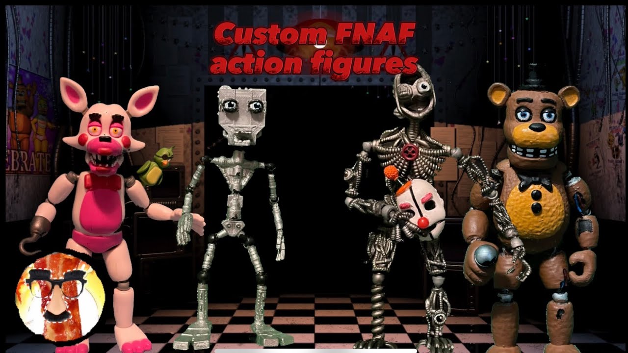 My custom/Modified FNAF action figures - YouTube