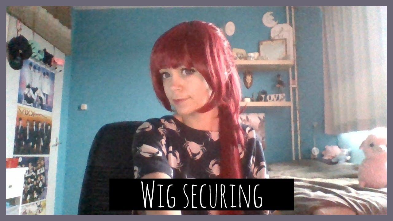 Securing a long and heavy cosplay wig - YouTube