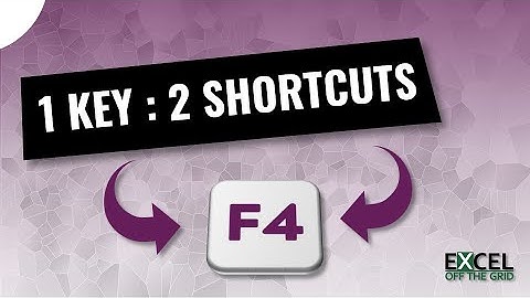 TWO AMAZING USES of the F4 Key in Excel | Excel On The Go