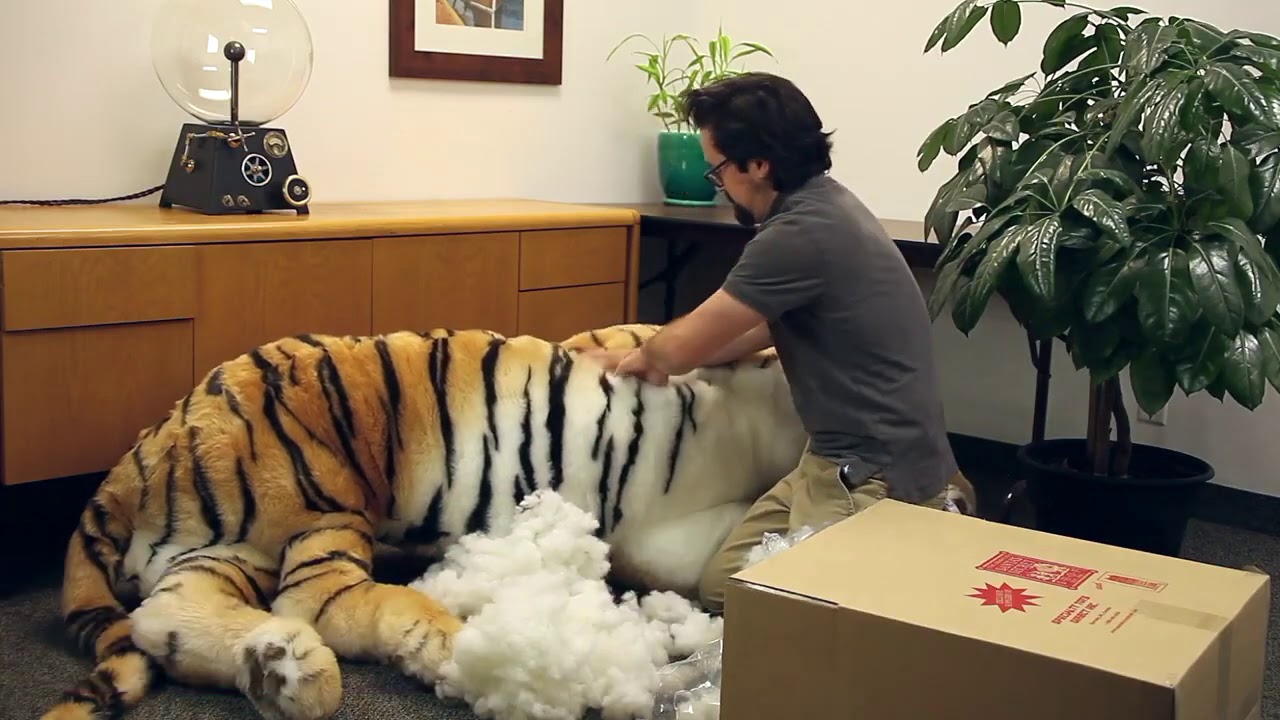 Lifesize Plush Bengal Tiger