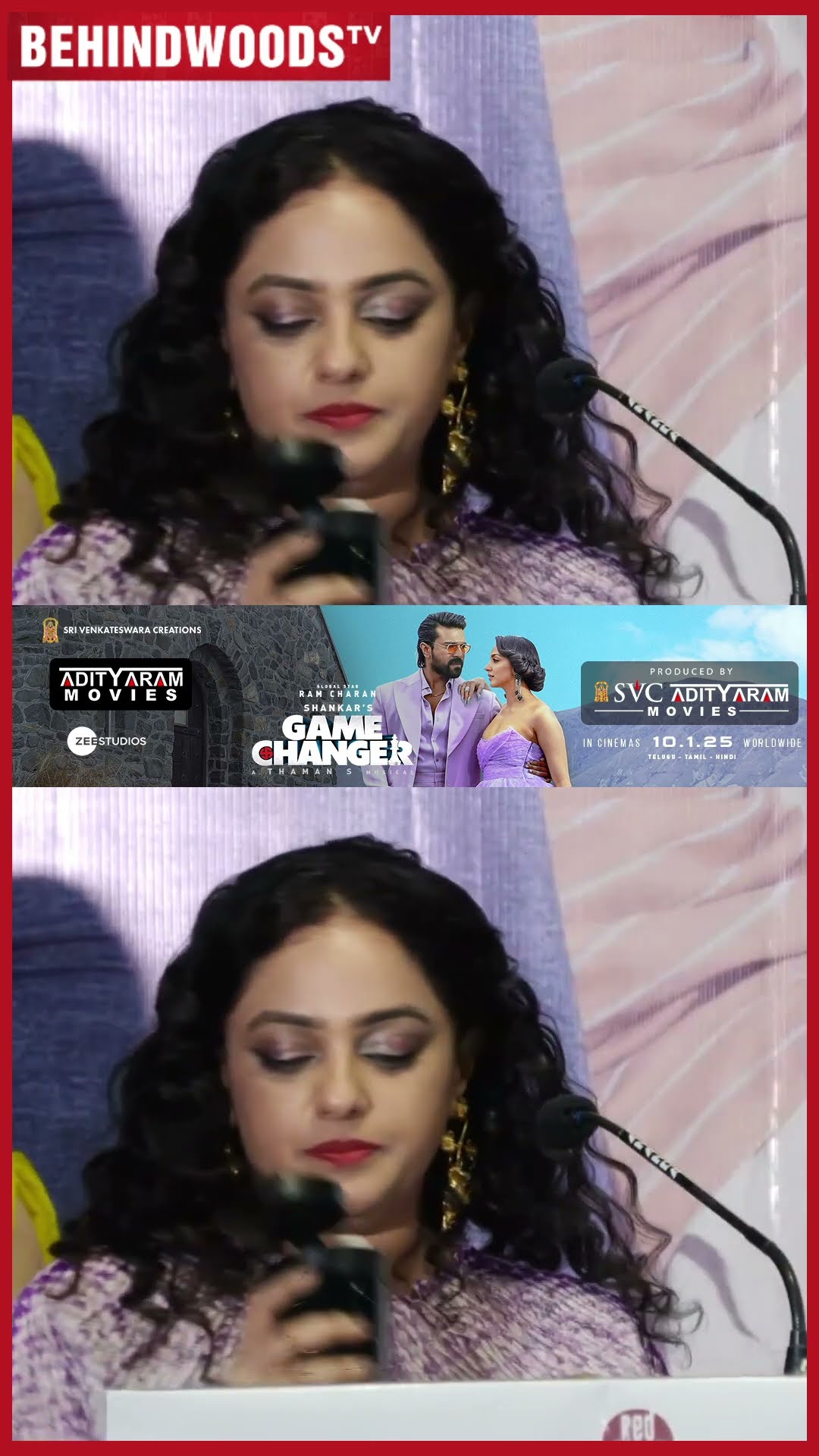 'உடம்பு சரியில்ல, அதான்..' Nithya Menen பேசும்போது வந்த இருமல்
