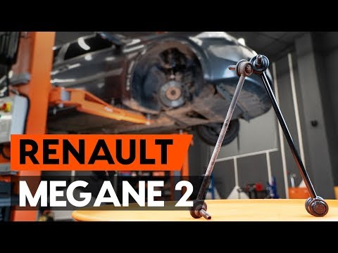 How to change front anti roll bar link / front drop link on RENAULT MEGANE 2 (LM) [AUTODOC]