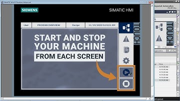 Easily Add a Start and Stop Button to Your TIA Portal HMI Template - Tutorial for Beginners