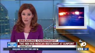 Suspects flee Sombrero Mexican Restaurant armed robbery