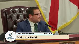 City of PSL: Regular City Council Meeting - 05/26/2026