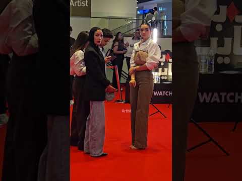 هشام جمال بصحبة شقيقة زوجته ملك زاهر بعرض مسلسل ولد بنت شايب