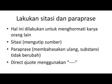 Video: Bisakah Anda menggunakan fabrikasi dalam sebuah kalimat?