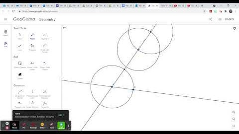Construct Parallel Lines on Geogebra