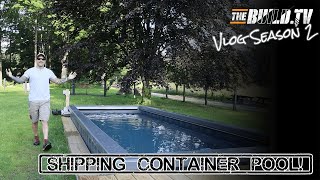 Shipping Container Swimming Pool: INSTALLED!! & My Thoughts