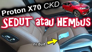 Kerusi Proton X70 CKD 2020 - menyedut atau hembus kipasnya