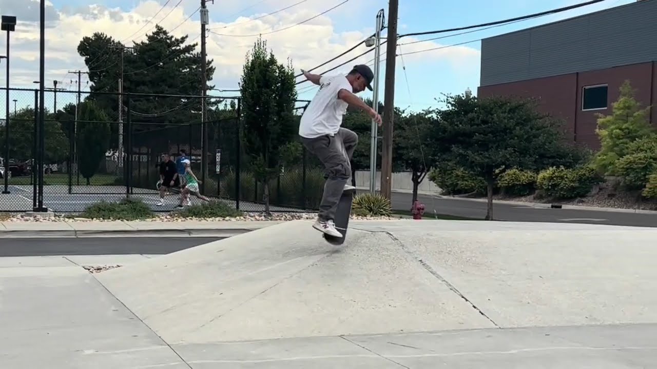 Skating the Hip - Ollie, FS & BS 180, BS & FS Shuv | 4 Stances | Both Ways | Skateboarding at 46