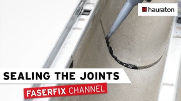 Sealing the Joints | FASERFIX Drainage Channel | Processing Tutorial