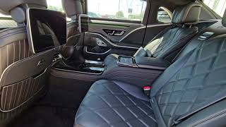 2024 S 580 Maybach MANUFAKTUR Moonlight White metallic #W1K6X7GB3RA269497 at Mercedes-Benz of Plano
