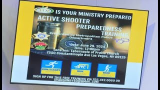 LVMPD, Black Police Association hosts 'Active Shooter Preparedness' church training