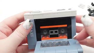 Retro Walkman Building Block Construction Set