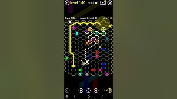 How To Solve Flow Free Hexes Tangle Pack Level 140 14x14 Hrd Board Walk Through Solution Walkthrough