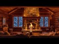Soft Winter Night Jazz ❄️ Fireplace Mood for Focused Work, Calm Study &amp; Relaxation