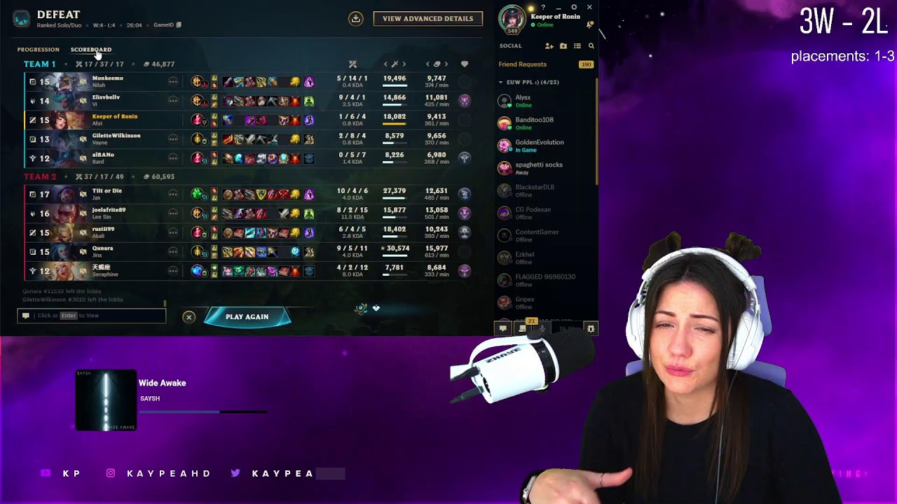 ✨ KayPea - ✨Birthday SOLOQ - It’s my party and I’ll cry at matchmaking if I want to :)