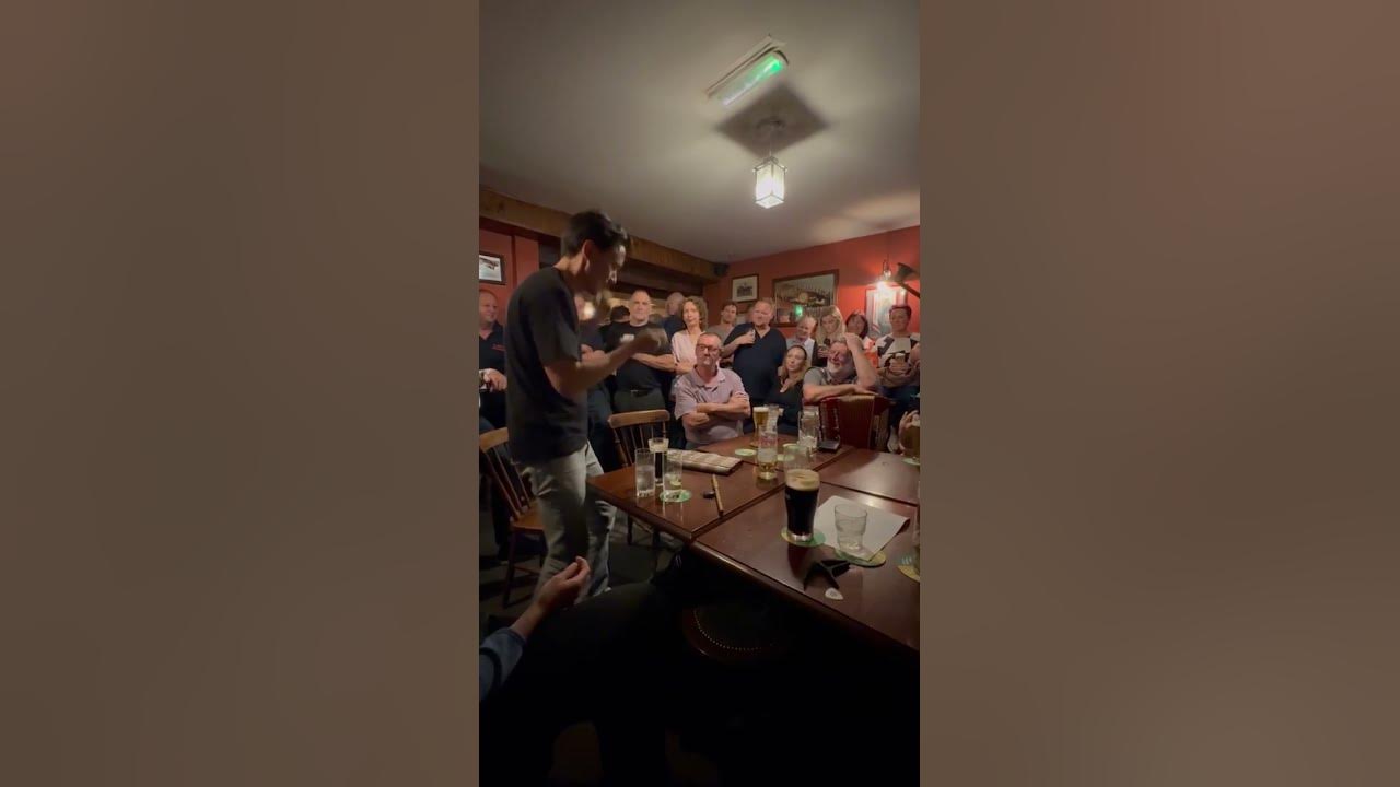James Yoshizawa playing EPIC bones solo at Redmond Lounge in Bunclody in Wexford Co. Ireland