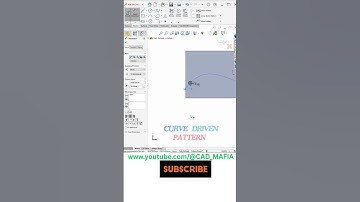 SOLIDWORKS CURVE DRIVEN PATTERN #cadmafia #curvedrivenpattern #cadsoftwaretutorial #solidworks2023