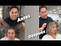 Cambio de look con mechas con gorro + corte paso a paso By RICARDOLUENGOPELUKEROS