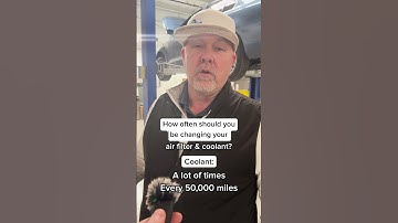 how often to change air filter and coolant