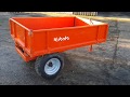 Used kubota 125 t tipping trailer