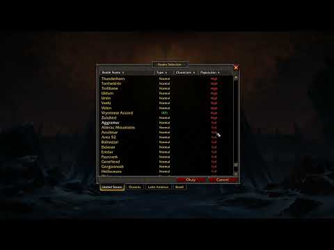 Guide to Selecting a Realm to Play on in World of Warcraft