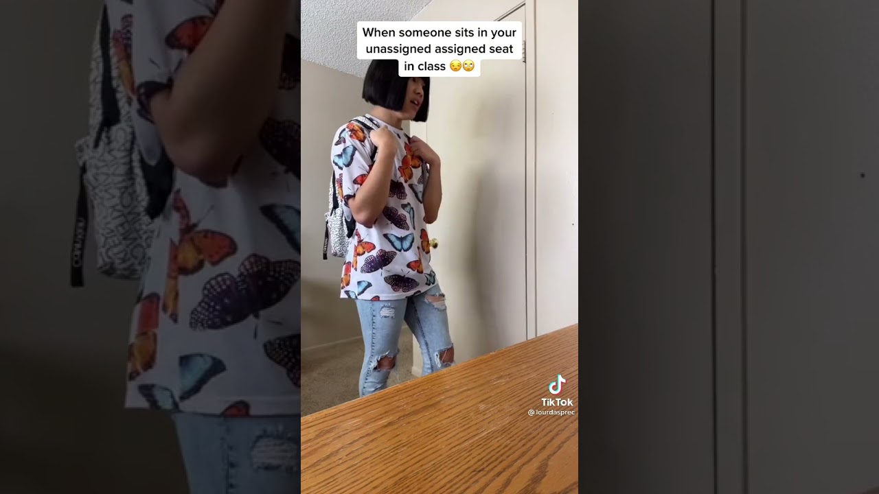 when someone sits in your unassigned assigned seat in class 😂😂😂