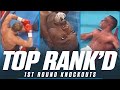 15 Greatest 1st Rd Knockouts in Boxing History with Mike Tyson, Marvin Hagler & More | Top Rank'd