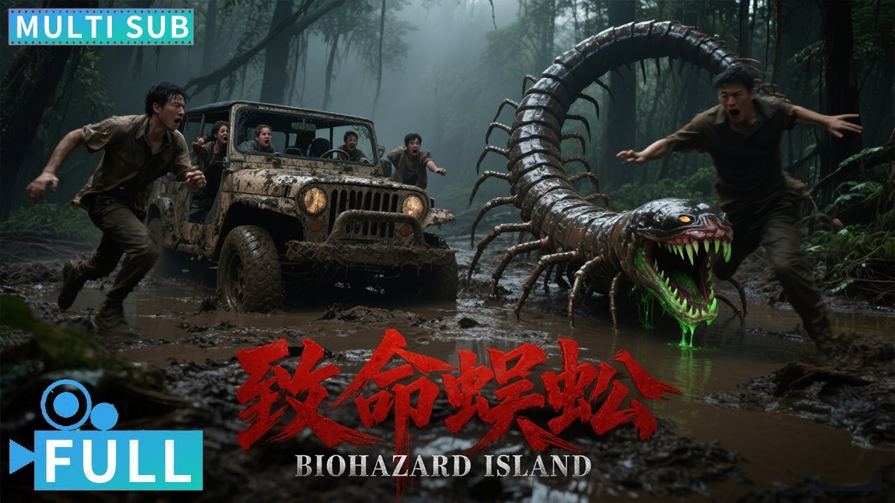【Multi Sub】《致命蜈蚣 / BIOHAZARD ISLAND》变异蜈蚣极限大追杀，探险队一个接一个变成了快餐丨#电影 #腾讯视频 #动作电影