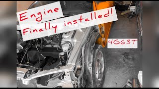 Mitsubishi Eclipse GSX ENGINE installed.....Sorta| Eclipse GSX Restoration | Ep 6