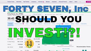 Forty Seven Inc. ($FTSV) Fundamental Analysis 12/12/19. Should You Invest In This Company?