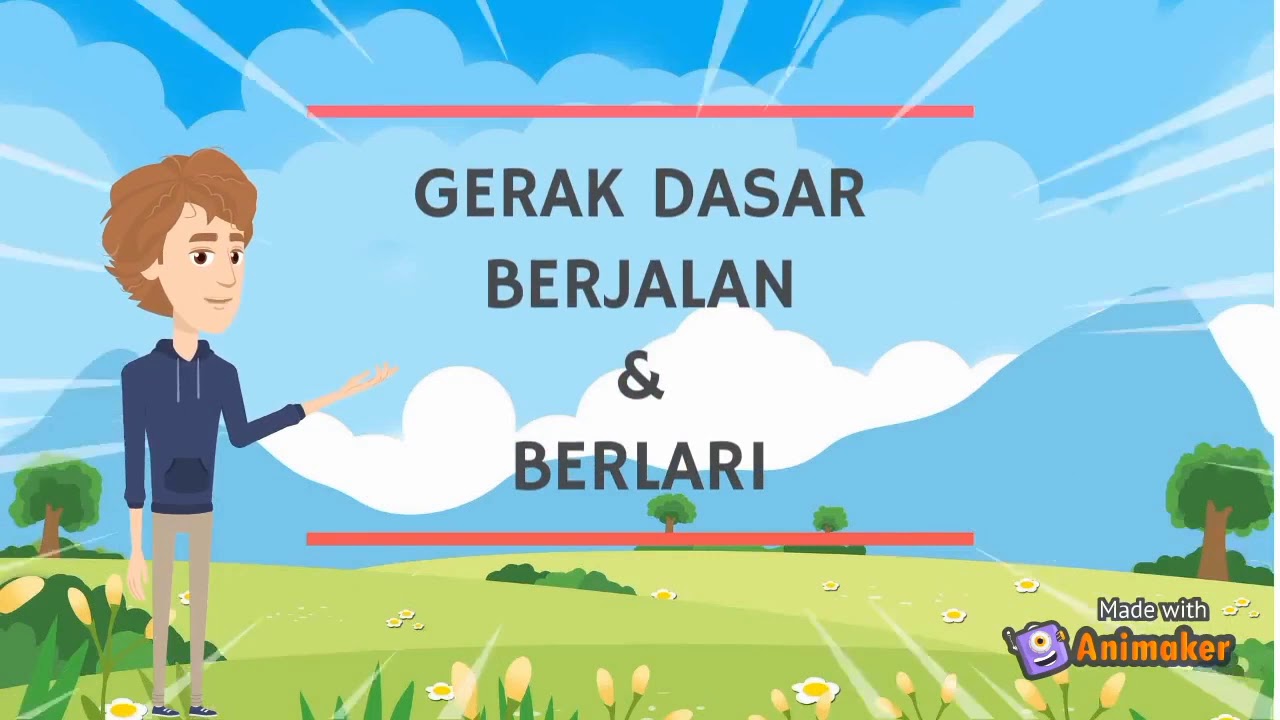 video animasi pembelajaran penjas orkesrek (gerak dasar berjalan dan