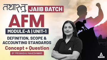 JAIIB Oct 2024 | JAIIB AFM Module A #1 | JAIIB Accounting And Finance | JAIIB 2024 Online Classes