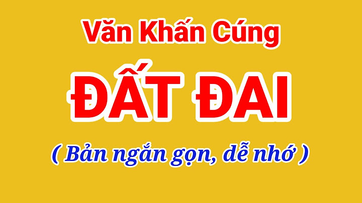 Hướng dẫn cúng đất đai