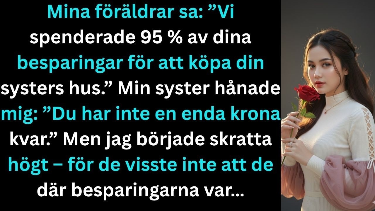 Mamma log över bordet som om hon berättade om vädret. "Vi spenderade 95 procent av dina besparingar på att köpa din systers hus." Kristen lutade sig tillbaka och njöt av varje ord. "Du har inte...