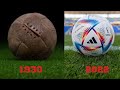Evolution of the official world cup Ball 1930 to 2022 !! Fifa world  Cup balls!! FIFA!! Fifa 2022 !