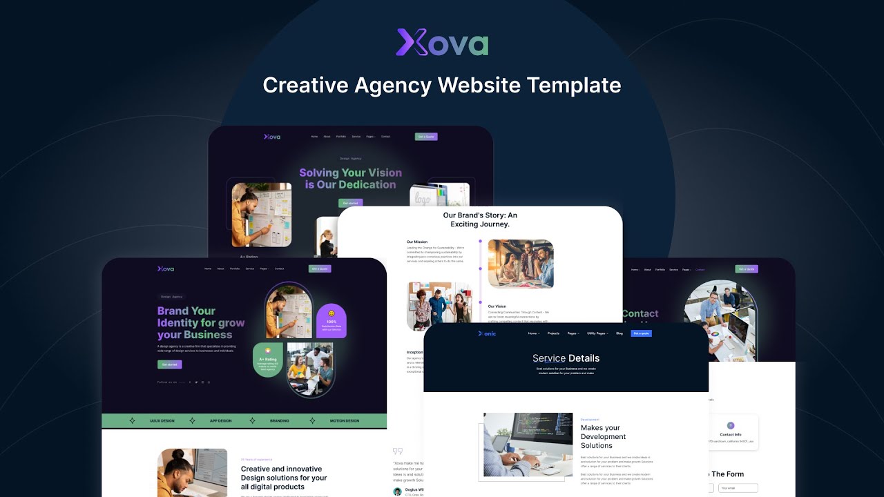 Xova - Agency Website Template | Business Website Template 2023
