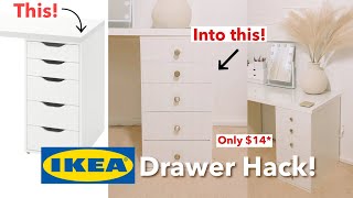 IKEA Alex Hack | IKEA HACK | IKEA DIY | DIY IKEA HACKS | IKEA Alex Drawer | VANITY ORGANIZATION |DIY