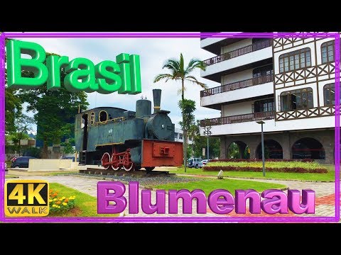 【4K】WALK Blumenau SC walking tour  - VIRTUAL TOUR região sul Santa Catarina 4k Brasil 4k documental