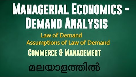 Demand Analysis in Malayalam || Commerce || Management || UGC NET 2023 ||