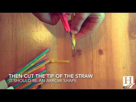 Como Fazer um Apito De um Straw || Aprender e amando o